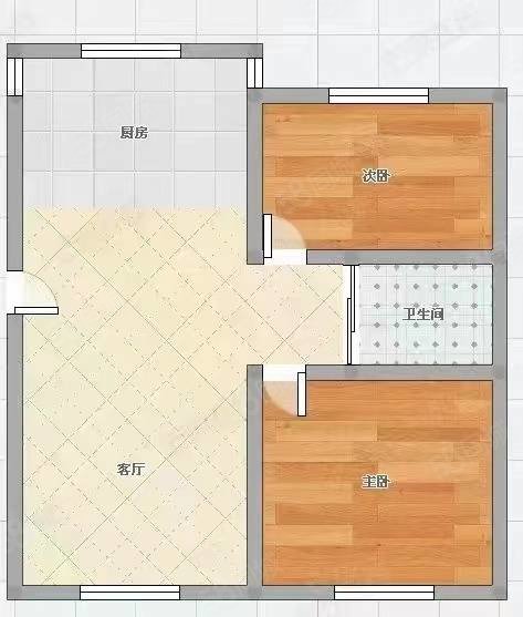 雅园小区2室1厅1卫86.71㎡南北49.5万