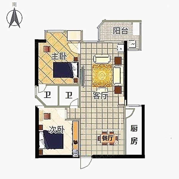电梯高层精装两房 东南向 鲤城区大润发旁停车方便,富临新天地-泉州58