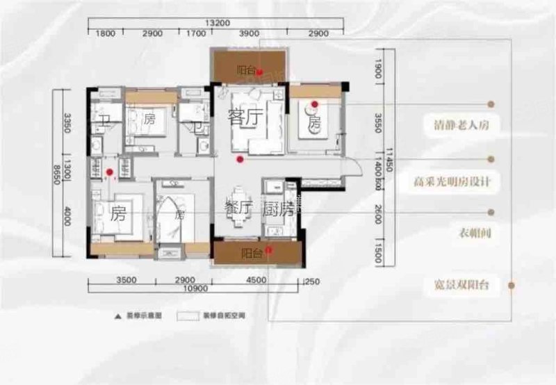 桂林融创万达文化旅游城4室2厅2卫123㎡北102万