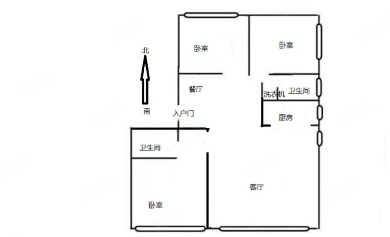 北京城建上河湾(北区)3室1厅2卫122.93㎡南北310万