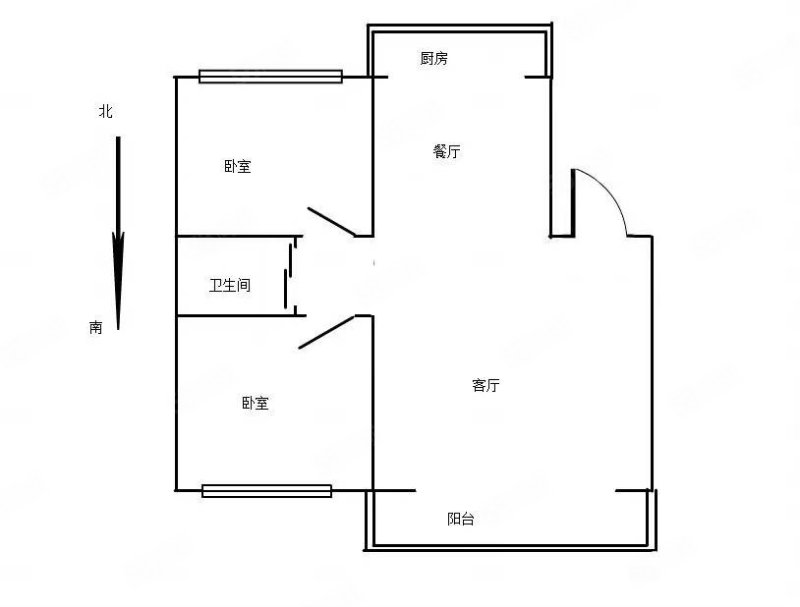 西四小区3室1厅1卫60㎡南北42.8万