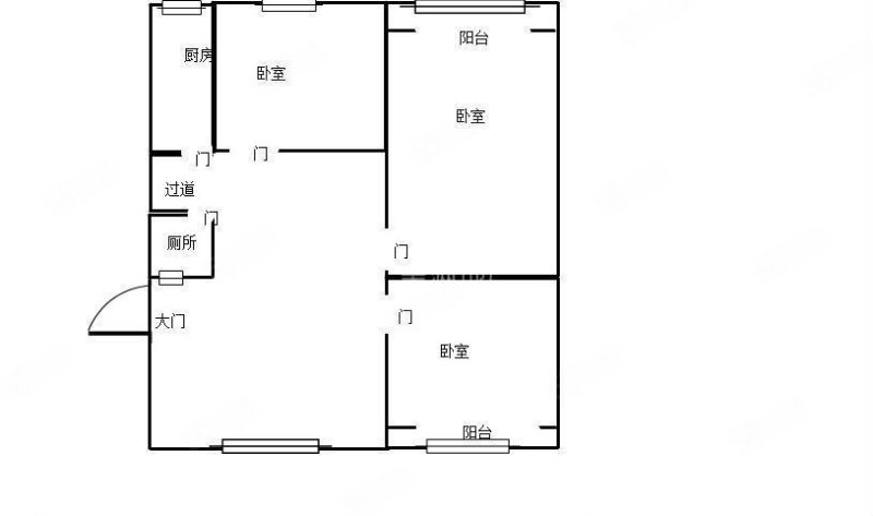 绿港景城3室2厅1卫112㎡南北35万