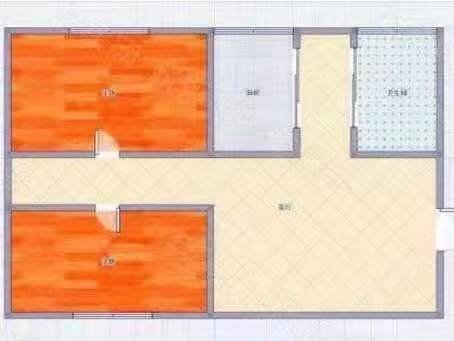 铁路崔西小区2室1厅1卫53㎡南北26.5万