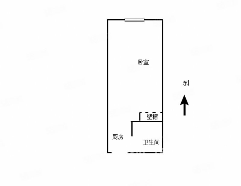 奔腾新干线1室1厅1卫36.64㎡东南219万