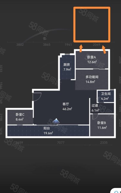 建发和玺4室2厅3卫143㎡南北160万