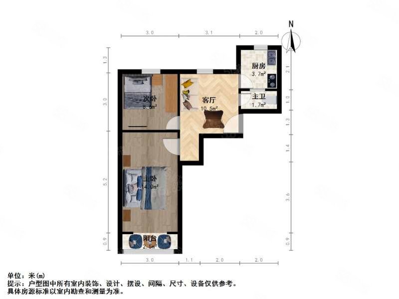 东妙峰庵17号小区2室1厅1卫60.35㎡南115万