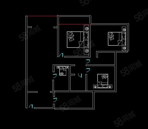 蓝山公馆一期3室2厅2卫130㎡南北46.8万