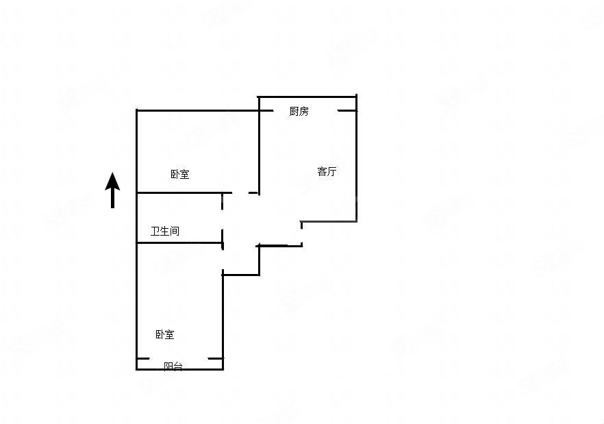 状元大厦2室1厅1卫82㎡南北27.5万