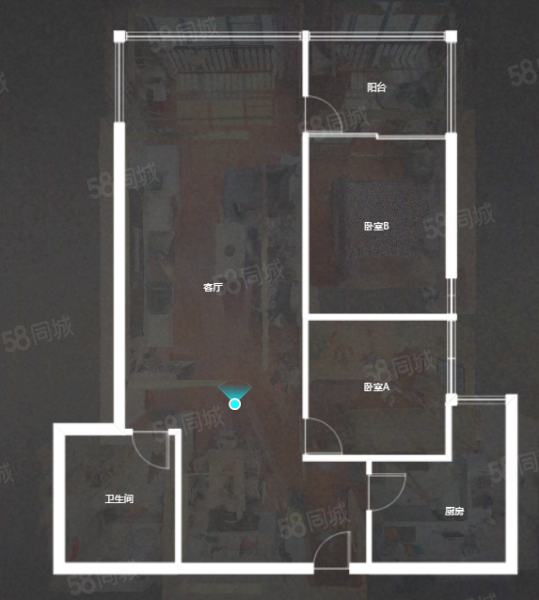 红盾新寓2室2厅1卫101.66㎡东北128万