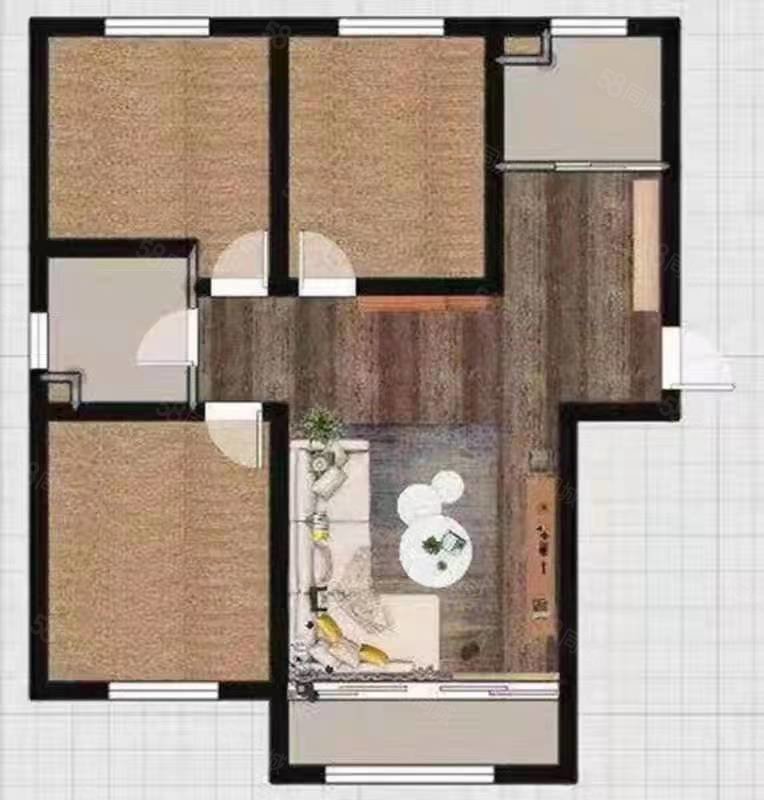 西新安小区2室1厅1卫70㎡西22.8万