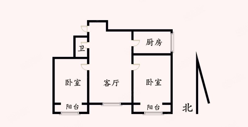 碧波园2室1厅1卫81.32㎡南92.8万