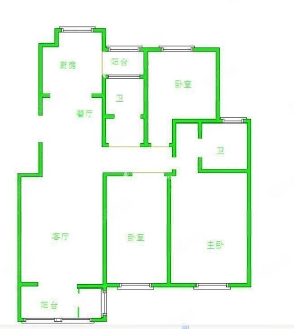 新生活家园3室2厅2卫128㎡南205万