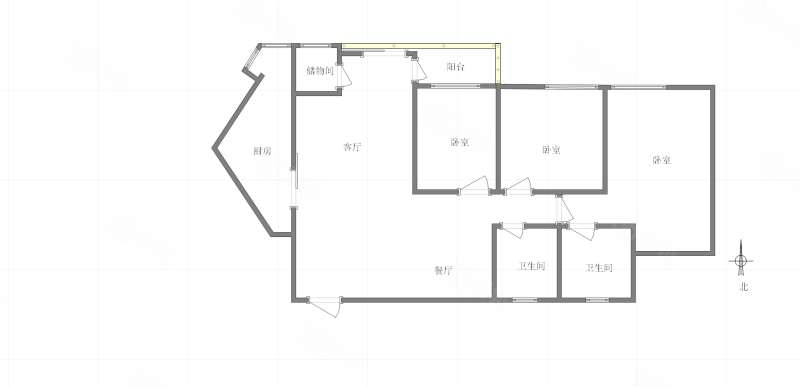 邮政绿苑3室2厅2卫112㎡南113万