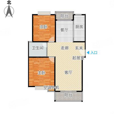 财富广场北区2室2厅1卫95㎡南北103万