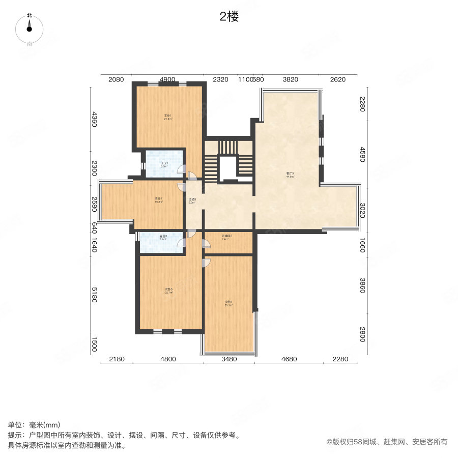 中海央墅10室4厅6卫800㎡南北1100万