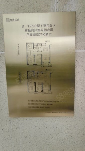 新城玺樾3室2厅2卫125㎡南北80万