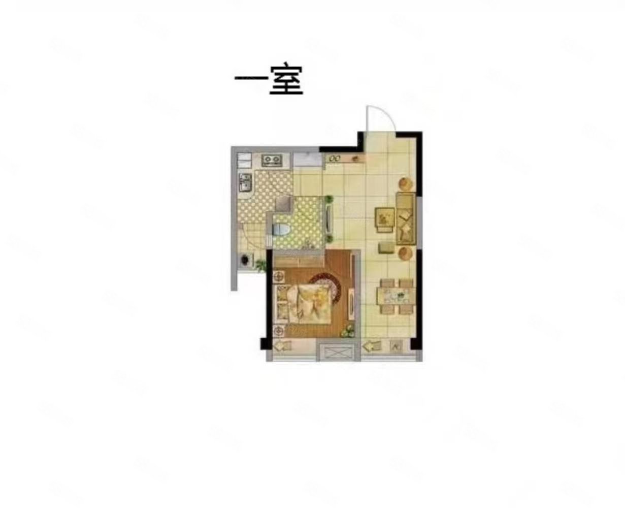 北龙小区(西安)1室1厅1卫41㎡南9.98万