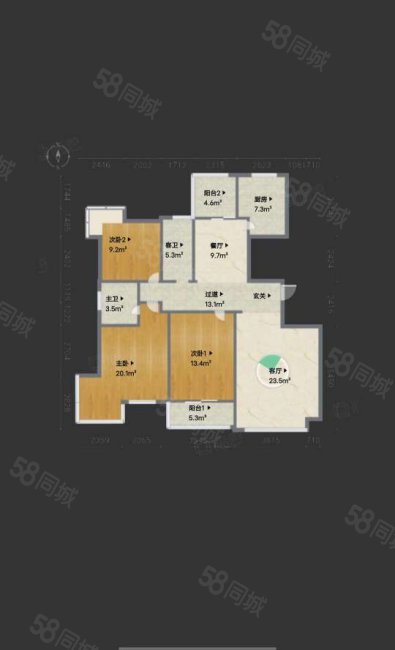 丽园馨都北区3室2厅2卫147.59㎡南292万