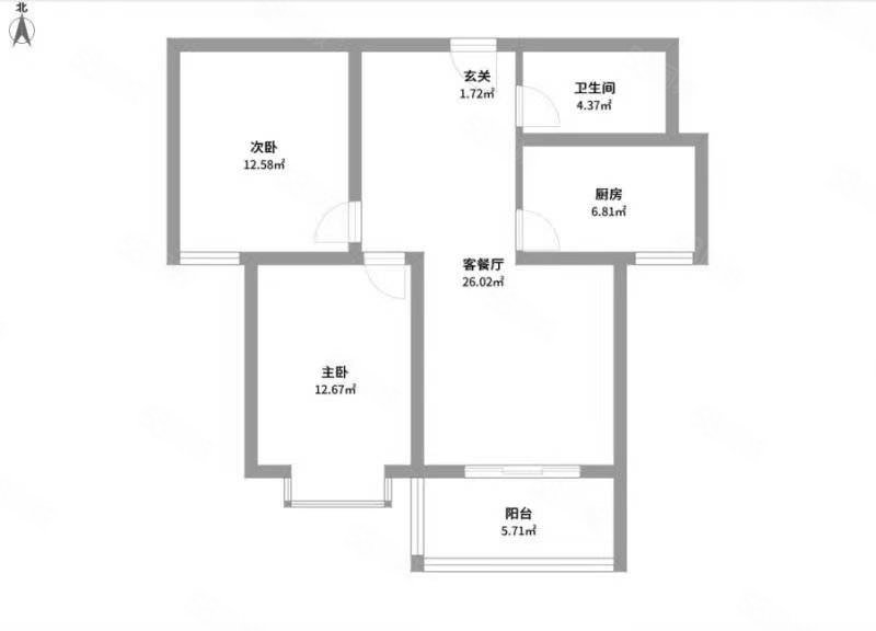 润银家园3室2厅1卫117㎡南北63万