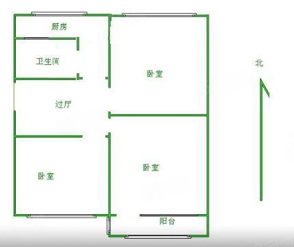 永华北大街552,556号小区3室1厅1卫73.6㎡南北45万