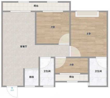 玲珑雅居3室2厅2卫106㎡南北98万