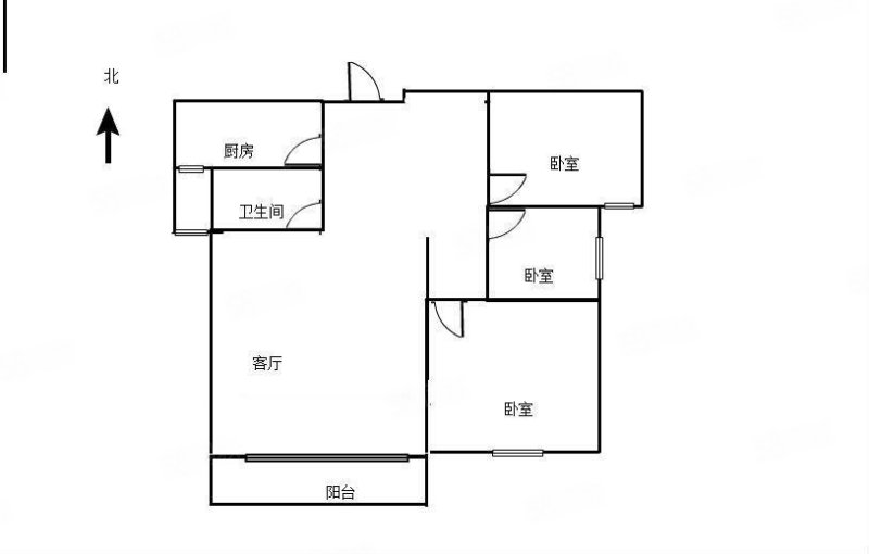 唐园南区3室2厅1卫88㎡南58万