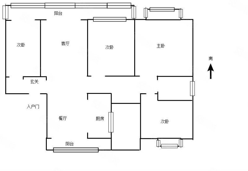 皖新国玺4室2厅2卫139.26㎡南北175万