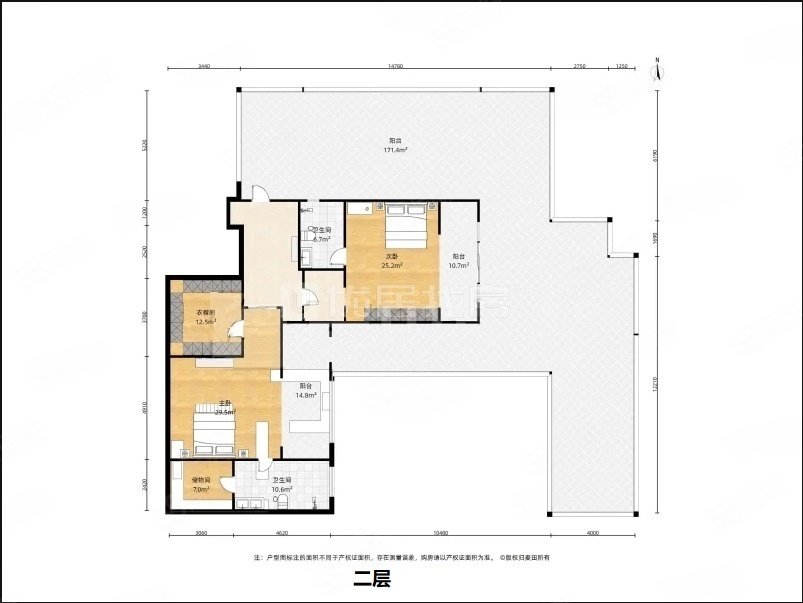 紫禁壹號院南院(別墅)10室5廳10衛(wèi)333.28㎡南北6500萬