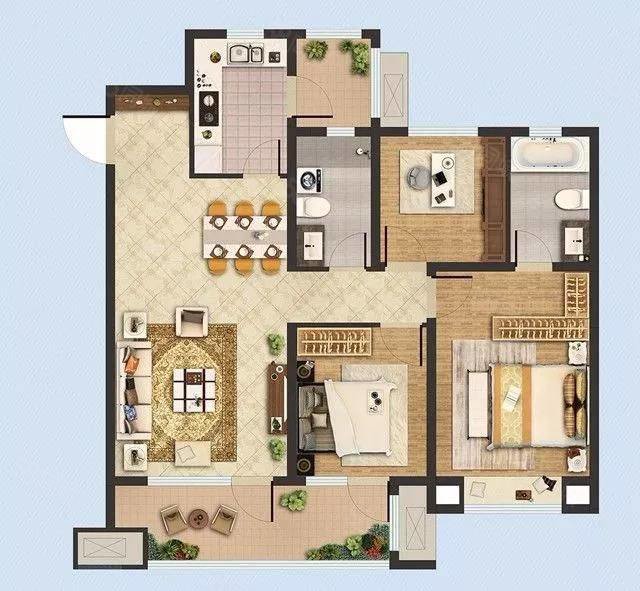 鑫凯桔山湖3室2厅2卫114㎡南56.8万