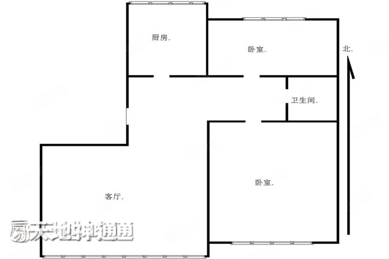 梦想家园(西区)2室2厅1卫88㎡南北185万