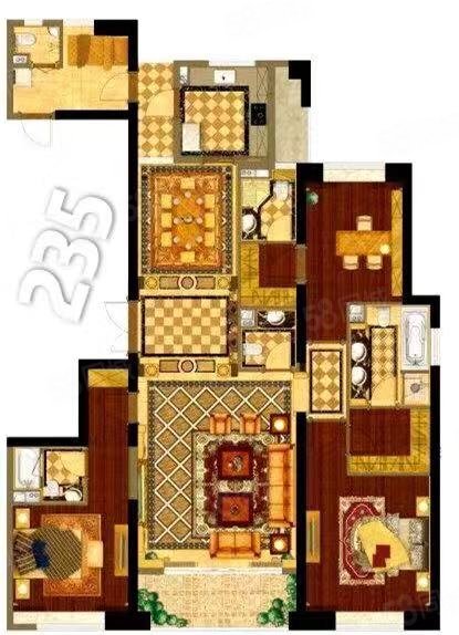 万达商圈 万达公馆 235平 豪装 电梯中层,万达公馆(北区)-泉州58同城