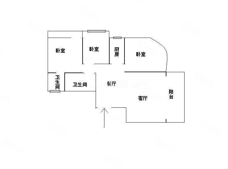 腾龙阁3室2厅2卫129㎡南99万