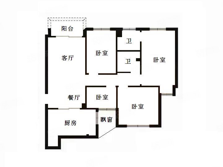 信成小区4室2厅2卫99㎡南北550万