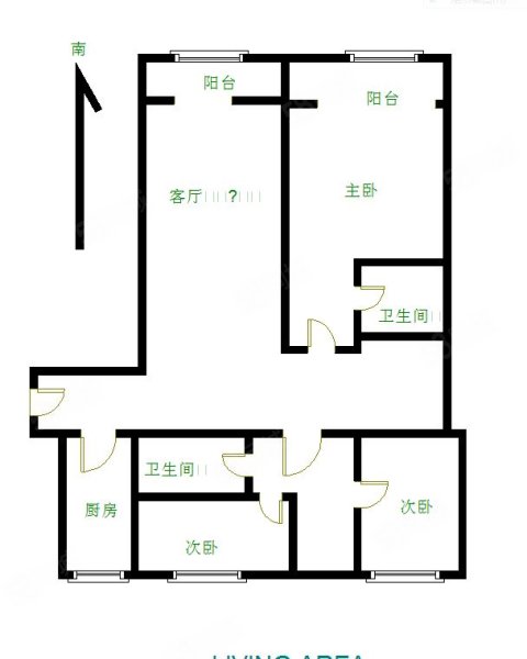 都丽豪庭3室2厅2卫171.09㎡南北360万