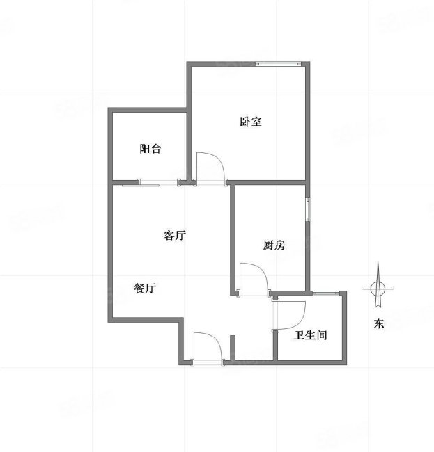 九龙坡华宇时代星空(商住楼)1室1厅1卫40㎡南北58万