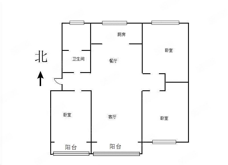 嘉和现代城3室2厅1卫138㎡南北79万