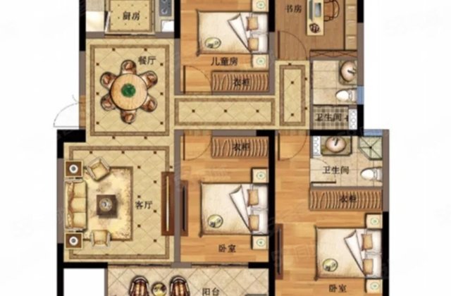 九江印跨贸小镇4室2厅124.9㎡75万二手房图片