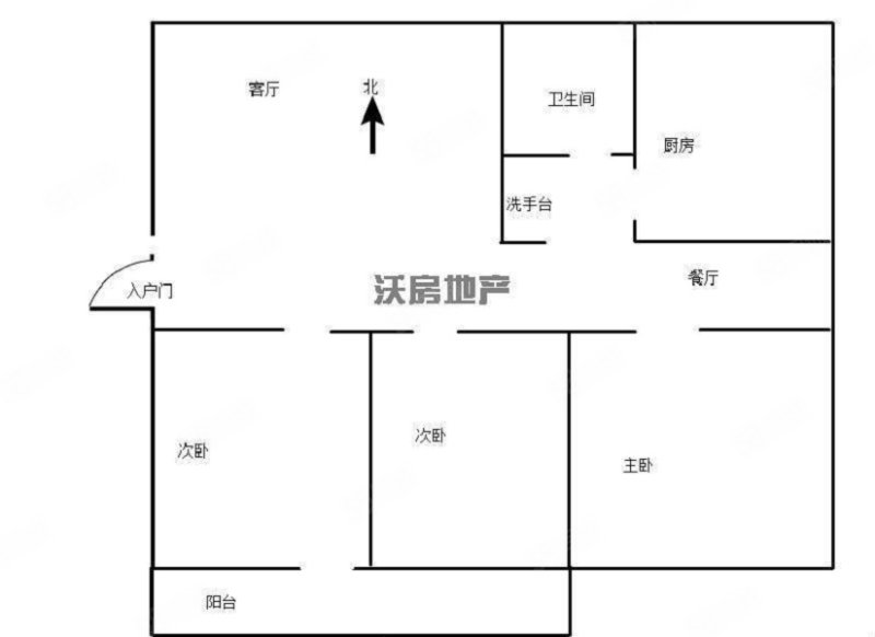 荣华里3室2厅1卫96.92㎡南北49万