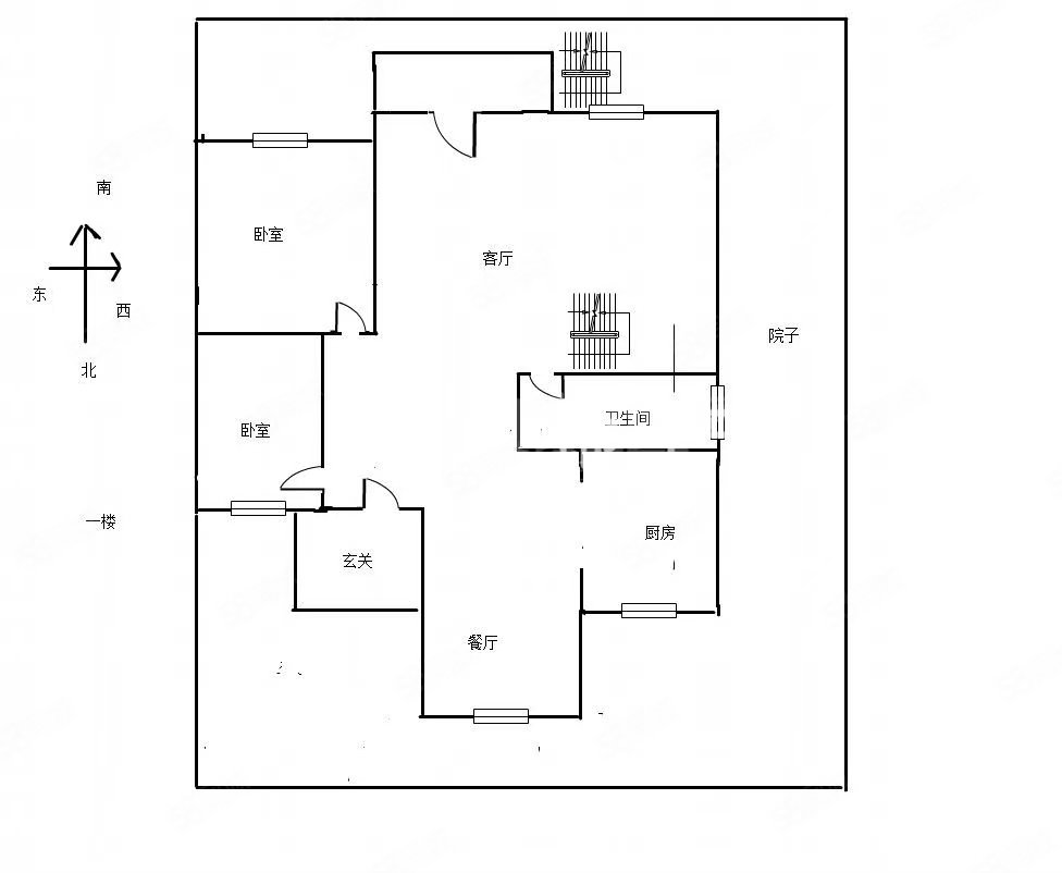 天屿花城((别墅)6室2厅6卫396㎡南北336万
