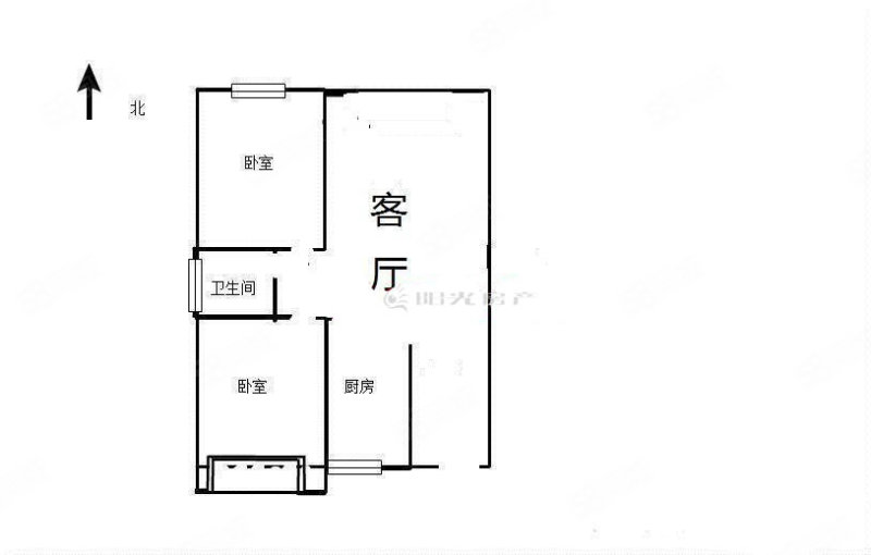 卧龙小区二期2室2厅1卫87.92㎡东南89.8万