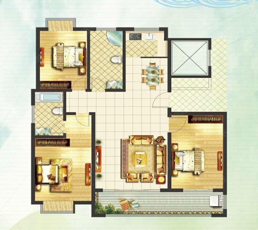 【10图】高唐高档小区金樾府新房未住,户型通透带车位,精装,有证!