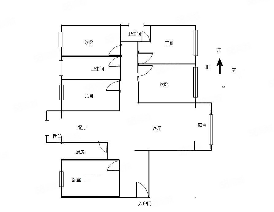 嘉合万世华庭4室2厅2卫175㎡东149万