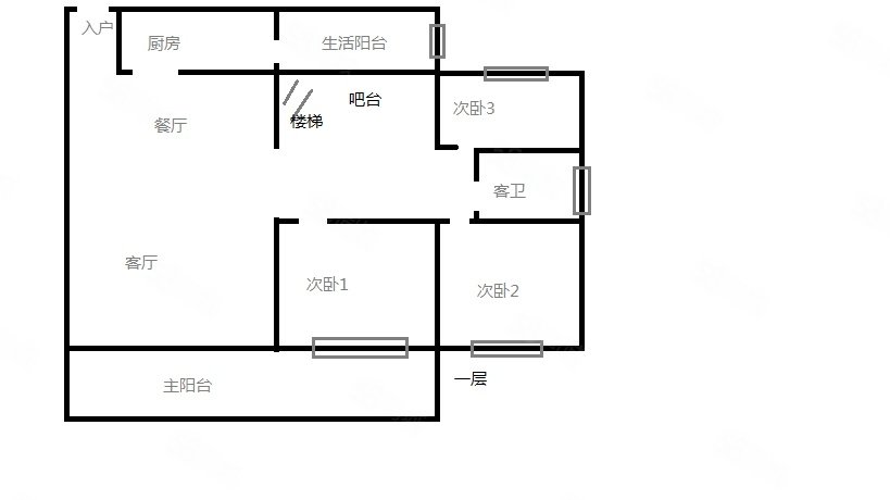 中坚豪庭4室2厅2卫197㎡南190万