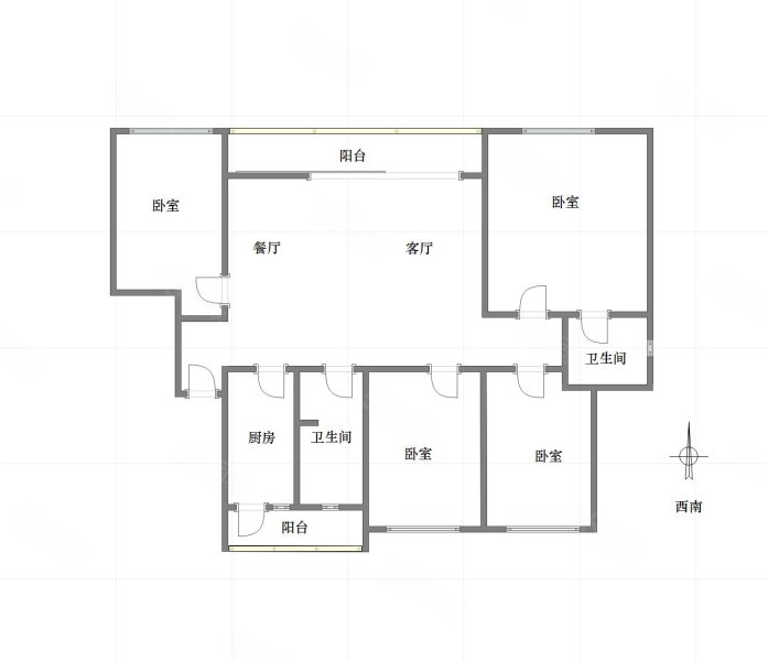 林山郡4室2厅2卫137.78㎡南308万