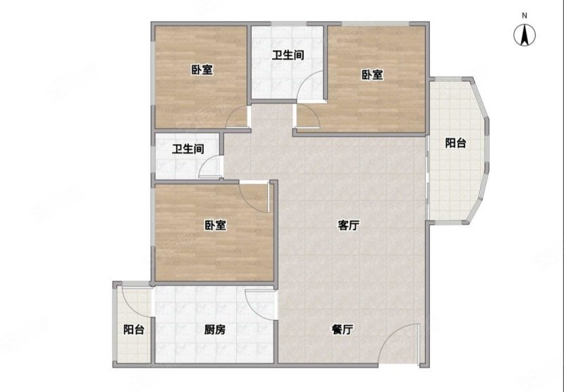 丰泽湖山庄3室2厅2卫104.1㎡南590万