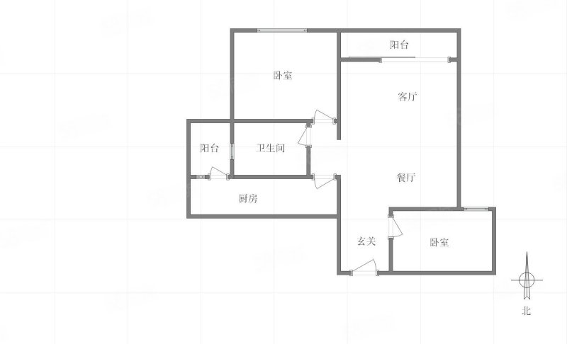 上丁新世纪2室2厅1卫76㎡东南60万