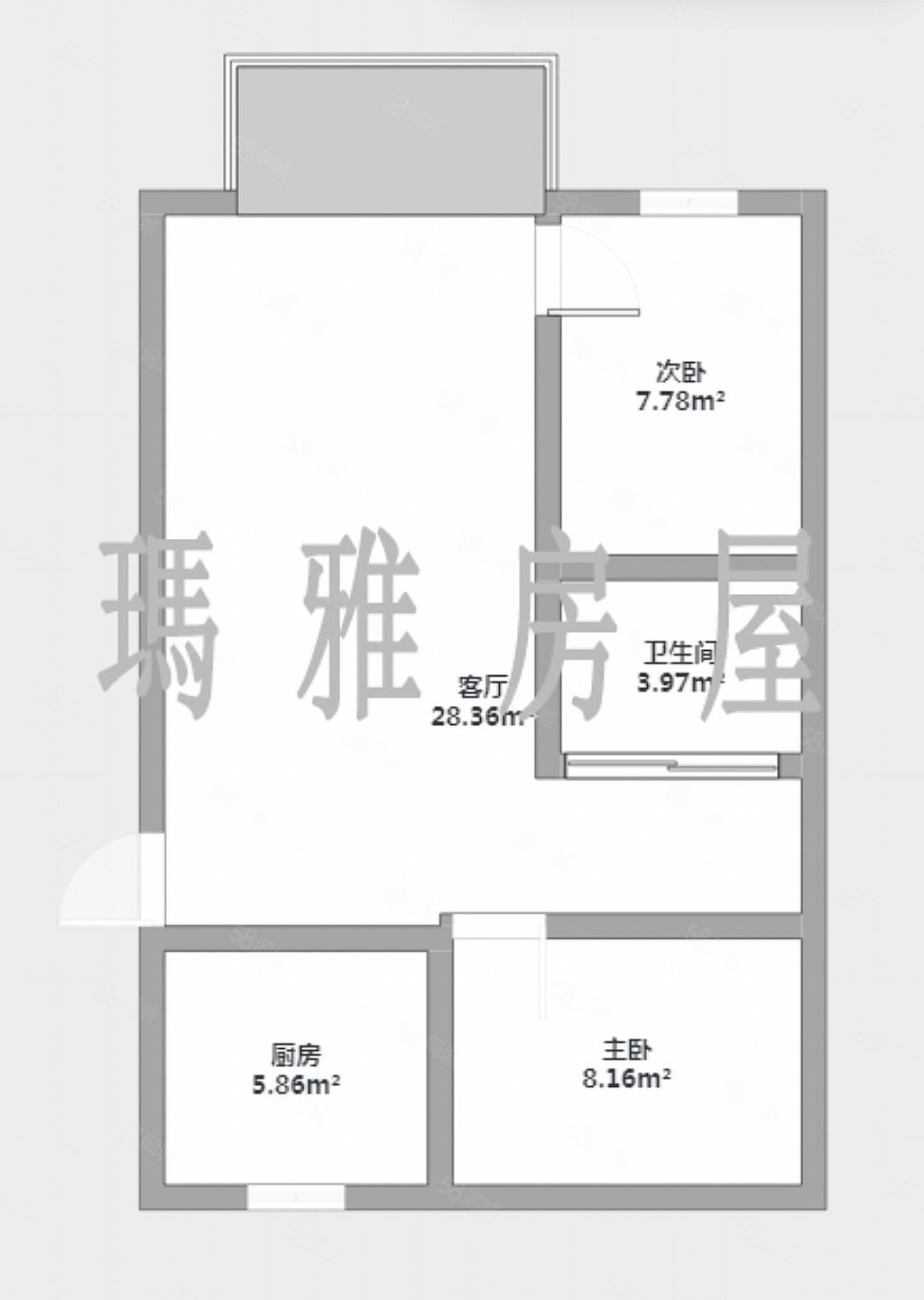 四十二号小区2室1厅1卫81.09㎡南北61.8万