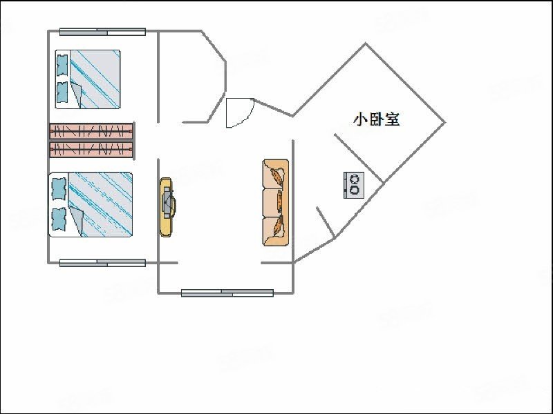 百商百乐苑3室1厅1卫95㎡南北72万