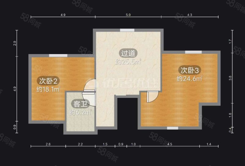 旭辉朗香郡4室2厅3卫122㎡南北202万