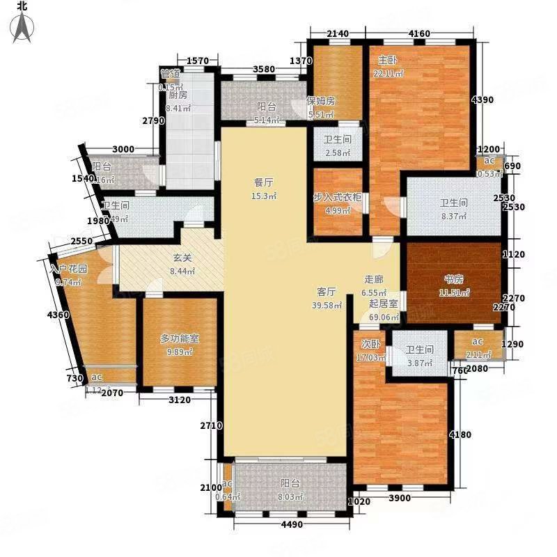 【10图】华远华中心隆玺江景无遮挡大平层南北通透空置保养好空中花园